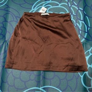 Abercrombie & Fitch Slinky satin mini skort XS